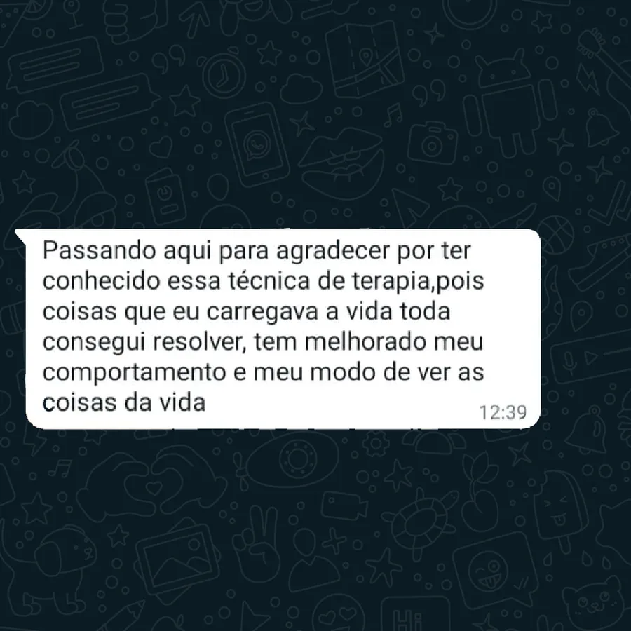 Depoimento de paciente em tratamento